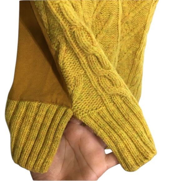 ANTHRO | PILCRO‎ & THE LETTER PRESS BOHO WOOL  BLEND DUALLY CLAD MUSTARD SWEATER - Picture 7 of 13